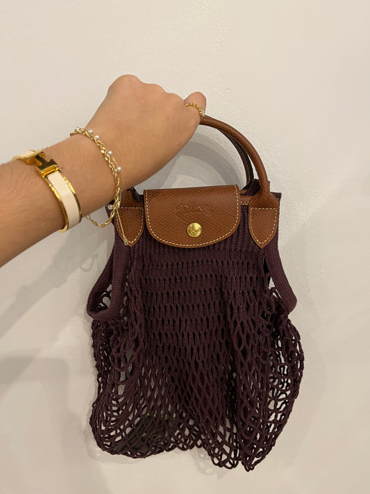 Longchamp x Filt Net Bag Le Pliage beach bag
