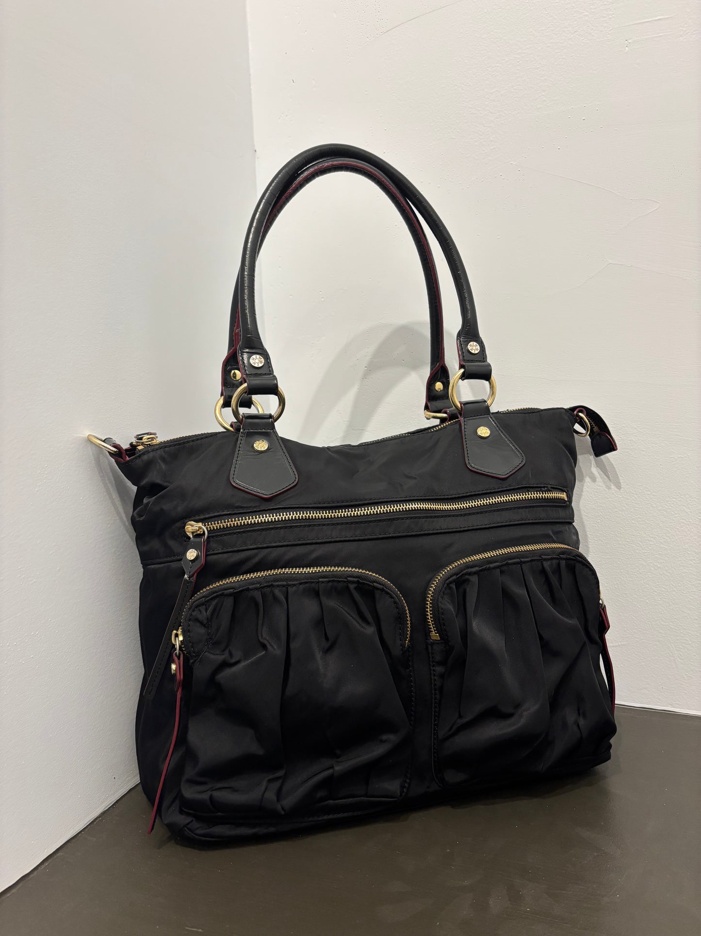 MZ Wallace Black Nylon Tote Bag – Lightweight Designer Everyday Carryall