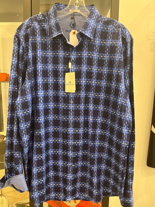 Bugatchi Blue dress shirt Mens L