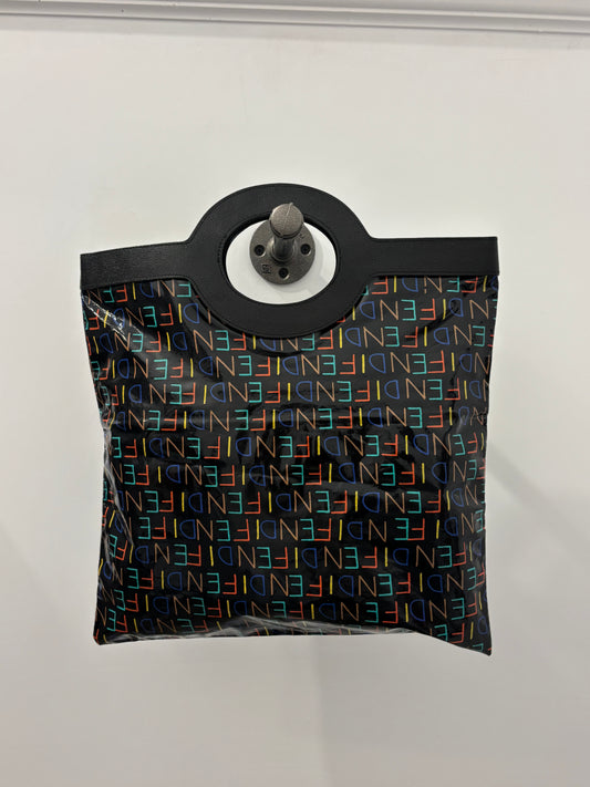Fendi Multicolor Logo PVC Tote Bag
