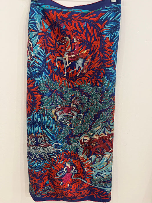 Hermes Silk Scarf Promenade de Platon