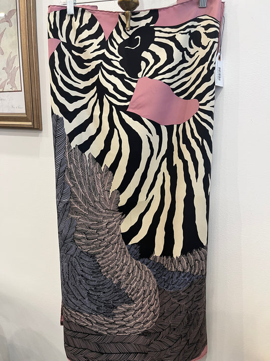 Hermes Silk Scarf Zebra Pegasus