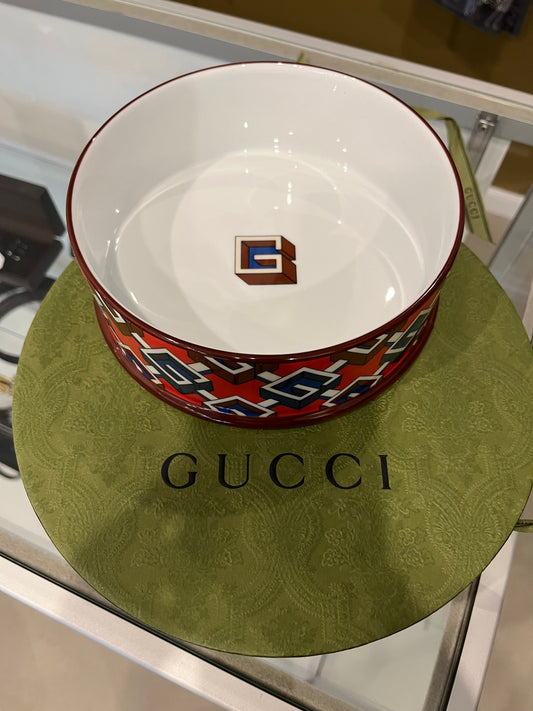 Gucci Dog Bowl