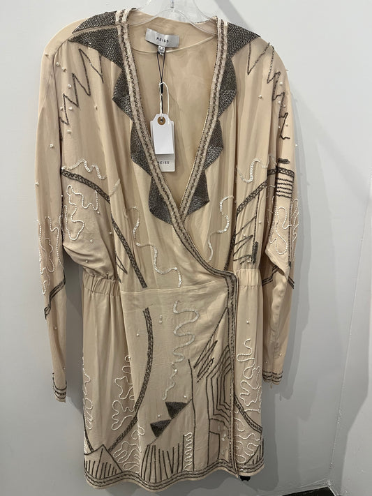 Reiss Beige beaded Dress 10