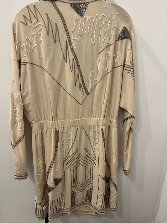 Reiss Beige beaded Dress 10