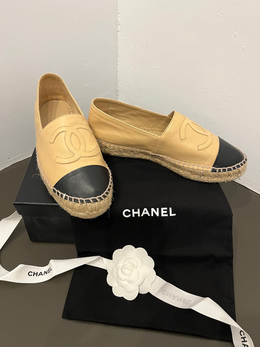 Chanel Classic Espadrille 38