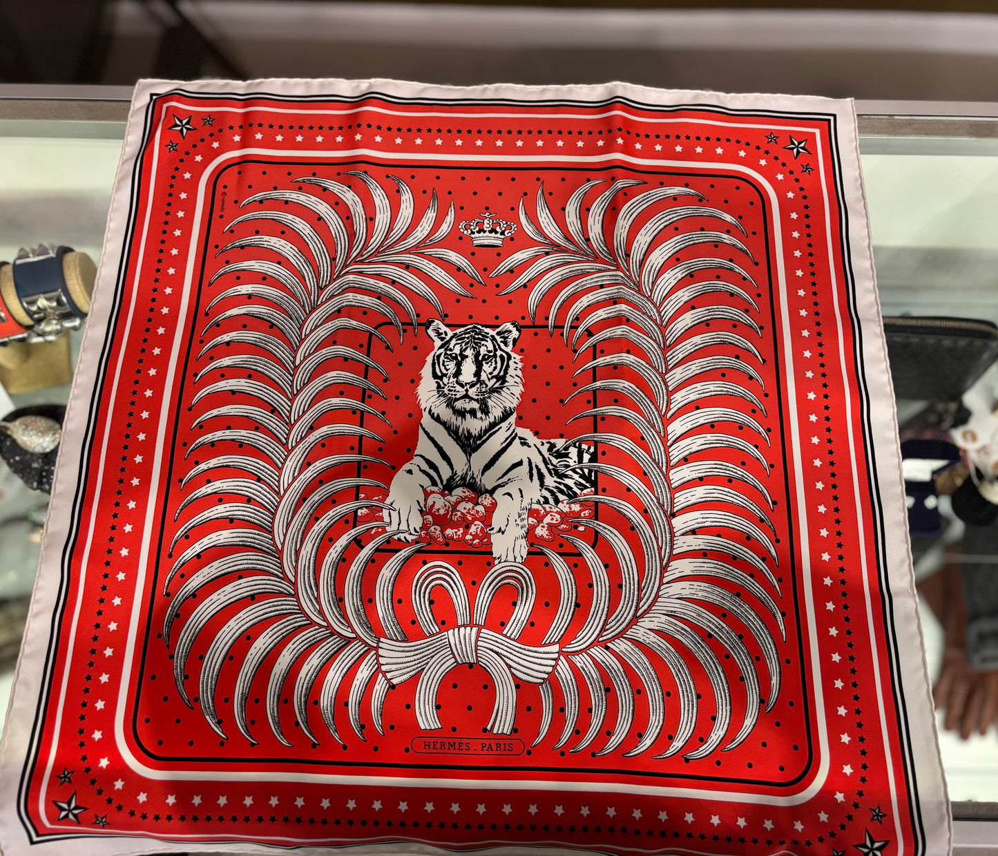 Hermes Silk Scarf Tigre Royal