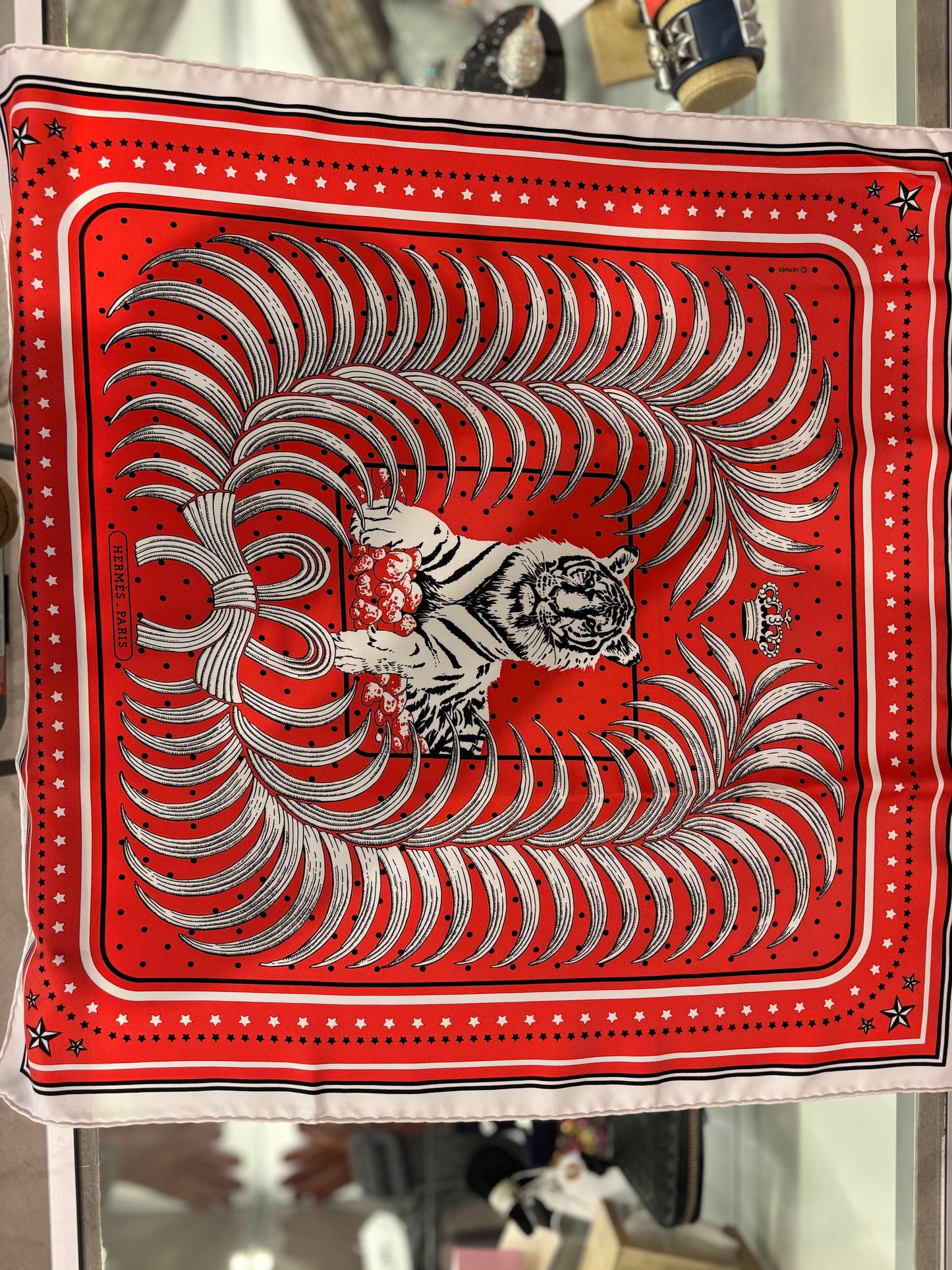 Hermes Silk Scarf Tigre Royal