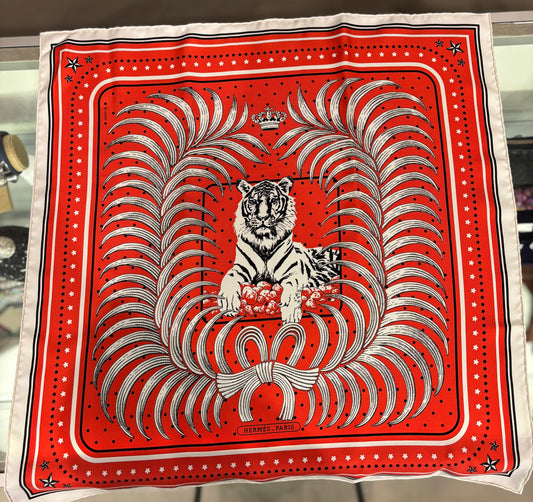 Hermes Silk Scarf Tigre Royal