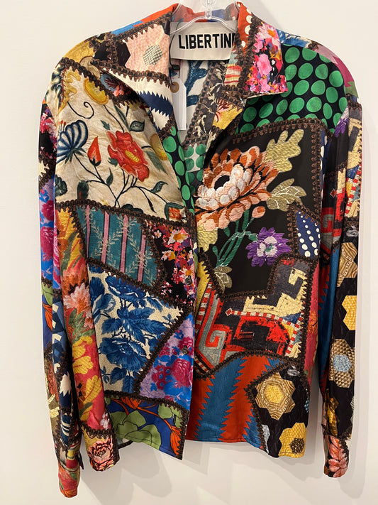 Libertine silk blouse L