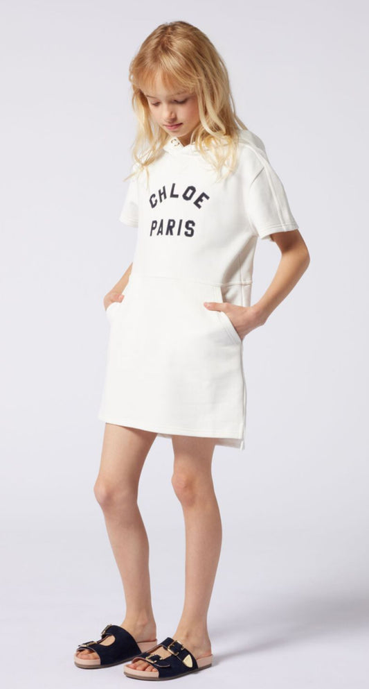 Chloe girls white dress ss 12 New