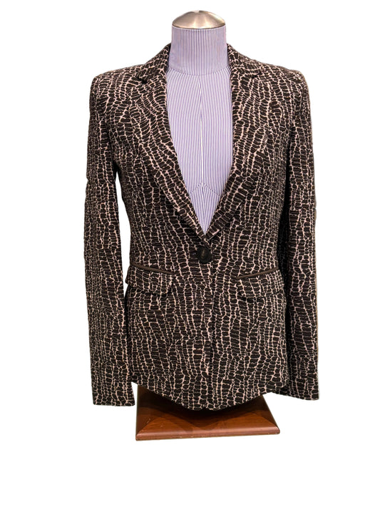 Armani Collezioni Brown & Black Textured Blazer Size 4
