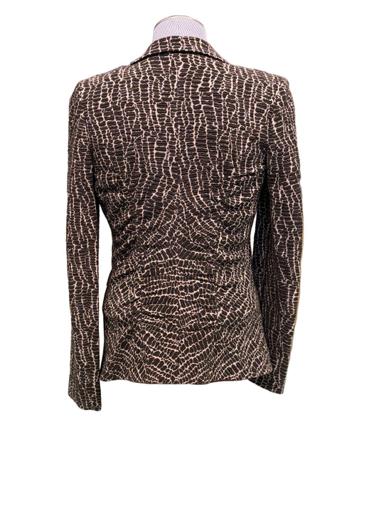 Armani Collezioni Brown & Black Textured Blazer Size 4