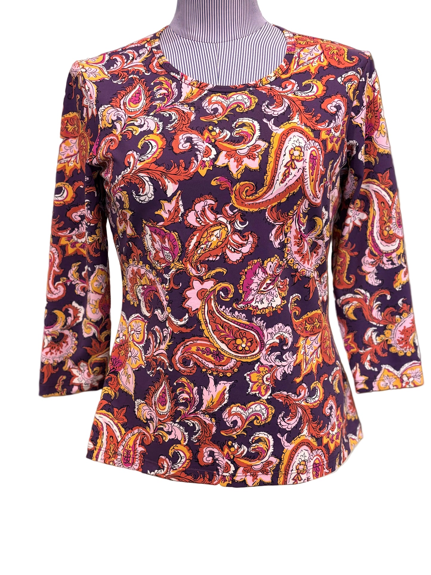 J.McLaughlin Paisley Print Top – Size Small