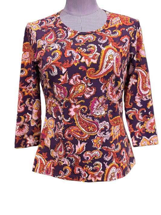 J.McLaughlin Paisley Print Top – Size Small