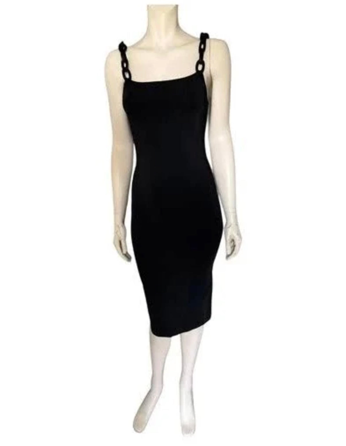 Alice + Olivia Alina Cord Chain Strap Midi dress - Large