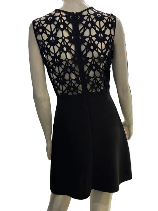 Sandro Sleveless fit and Flare dress laser cut - Size 6