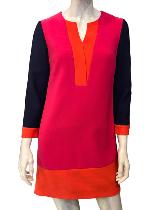 Diane Von Furstenberg Color-block shift dress - Size 0