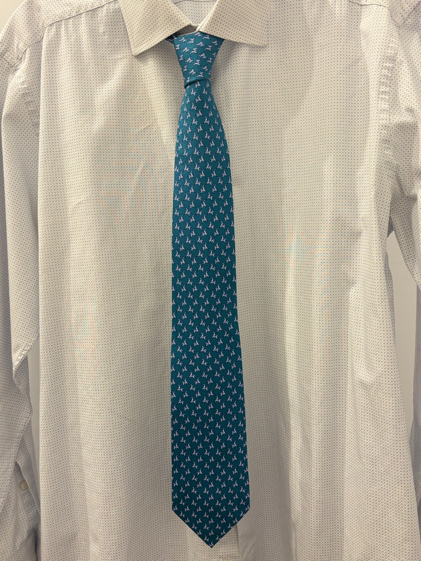 Hermès Men's Tie Origami Horse 625747T