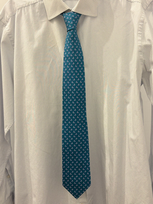 Hermès Men's Tie Origami Horse 625747T