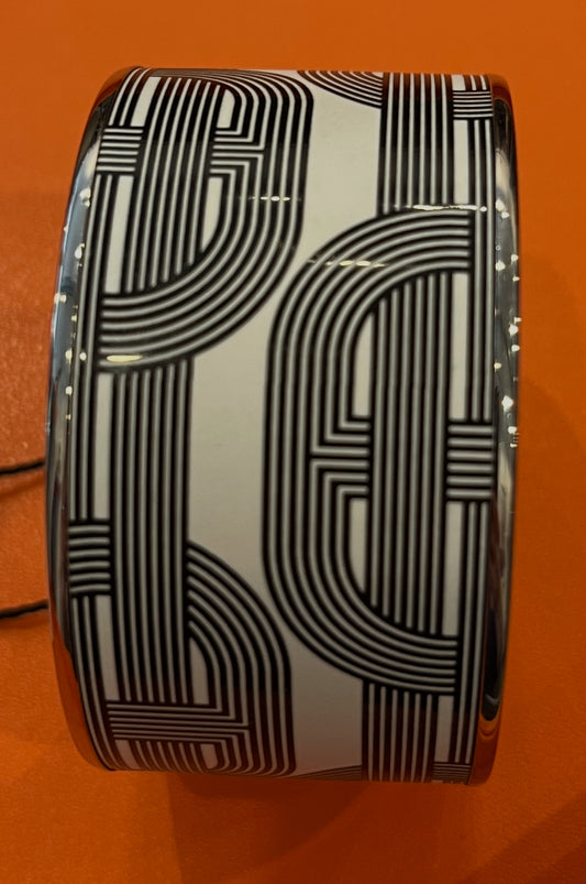 Hermes Enamel Circuit 24 Faubourg bangle bracelet (SMALL)