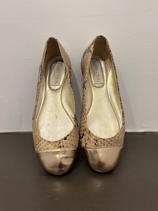 Jimmy Choo snake skin flat 36