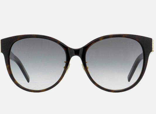 Saint Laurent Oval Sunglasses SLM39K 003 Dark Havana 57mm YSL