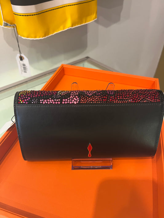 Christian Louboutin Loubilaque/loubiclutch evening bag RARE