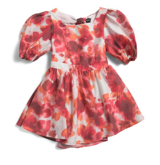 Bardot Junior Poppy Red little girls Marla Abstract Mini Dress 4