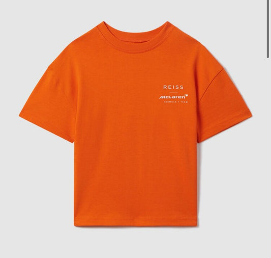 Mclaren x Reiss Formula 1 Papaya F1 Boys T-shirt 9-10Y