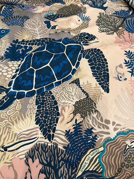 Hermes Silk Scarf Under the waves