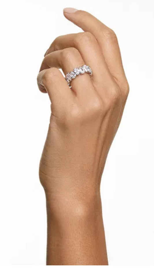Swarovski Matrix Pear Cut Eternity Ring 8