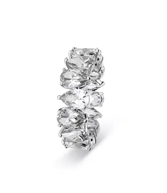 Swarovski Matrix Pear Cut Eternity Ring 8