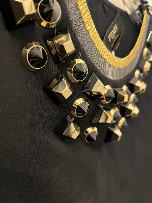 Fendi Gold Edition Studded/embellishment sweatshirt 44