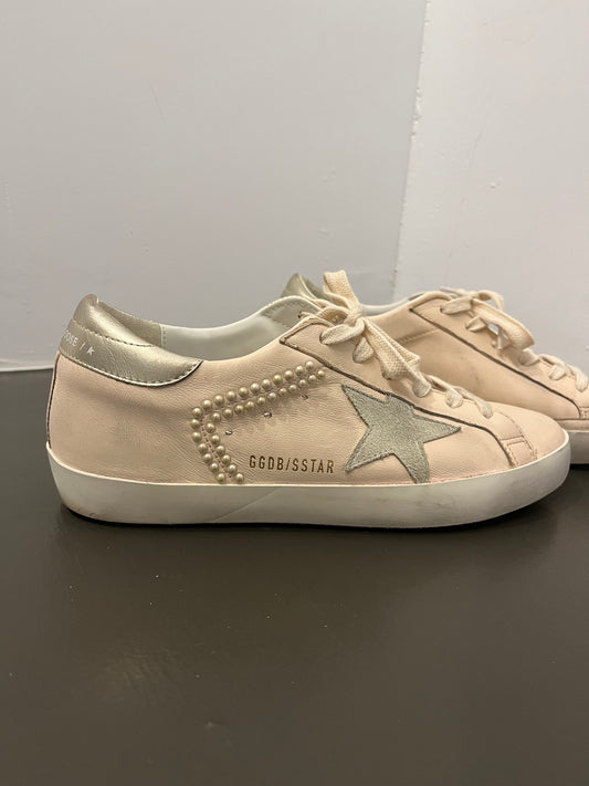 Golden Goose Super-Star Embellished Low Top light pink Sneakers 38