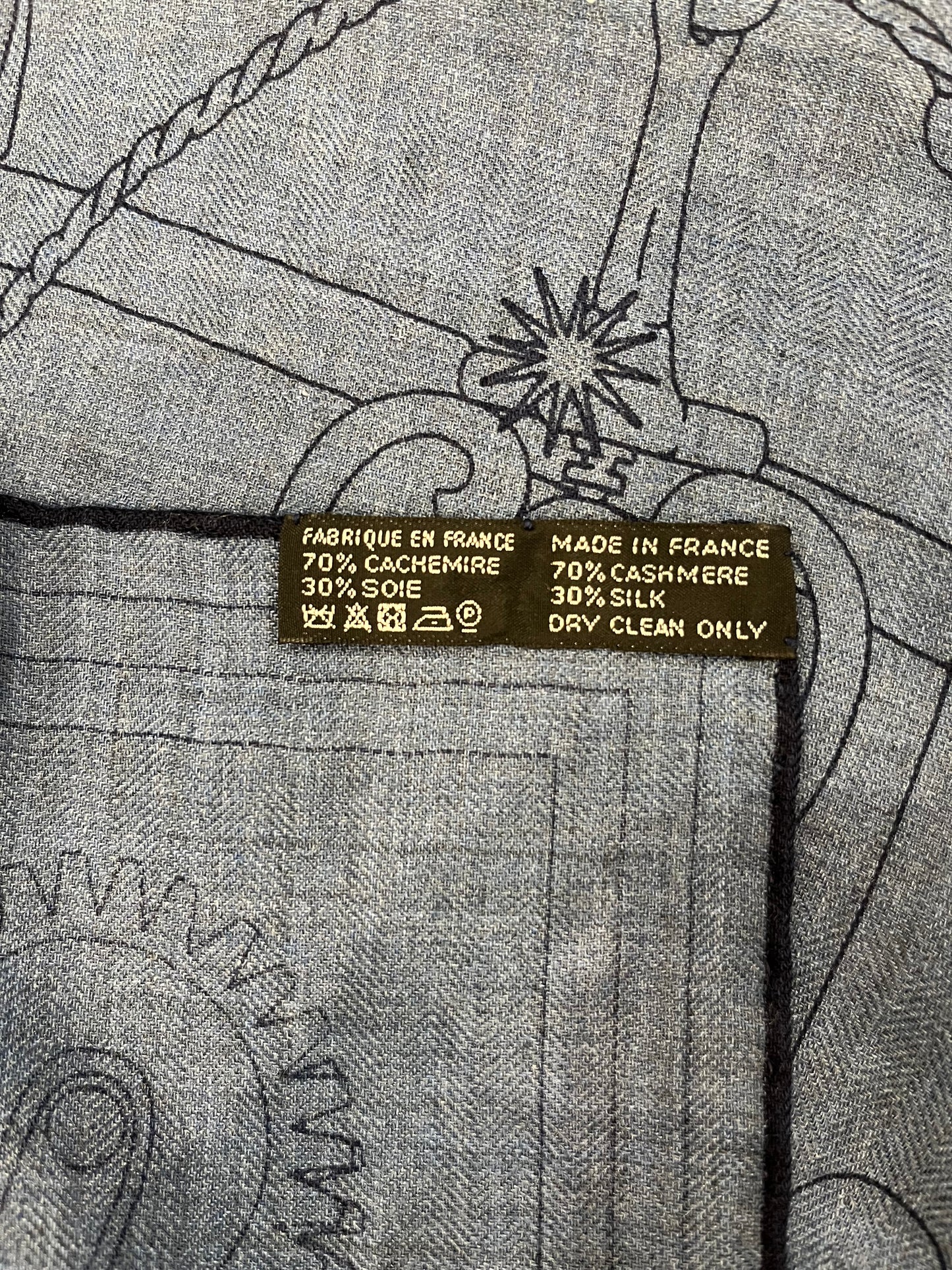 Hermès Shawl Scart C'est La Fete Stole Daisuke Nomura Cashmere Silk NEW 140