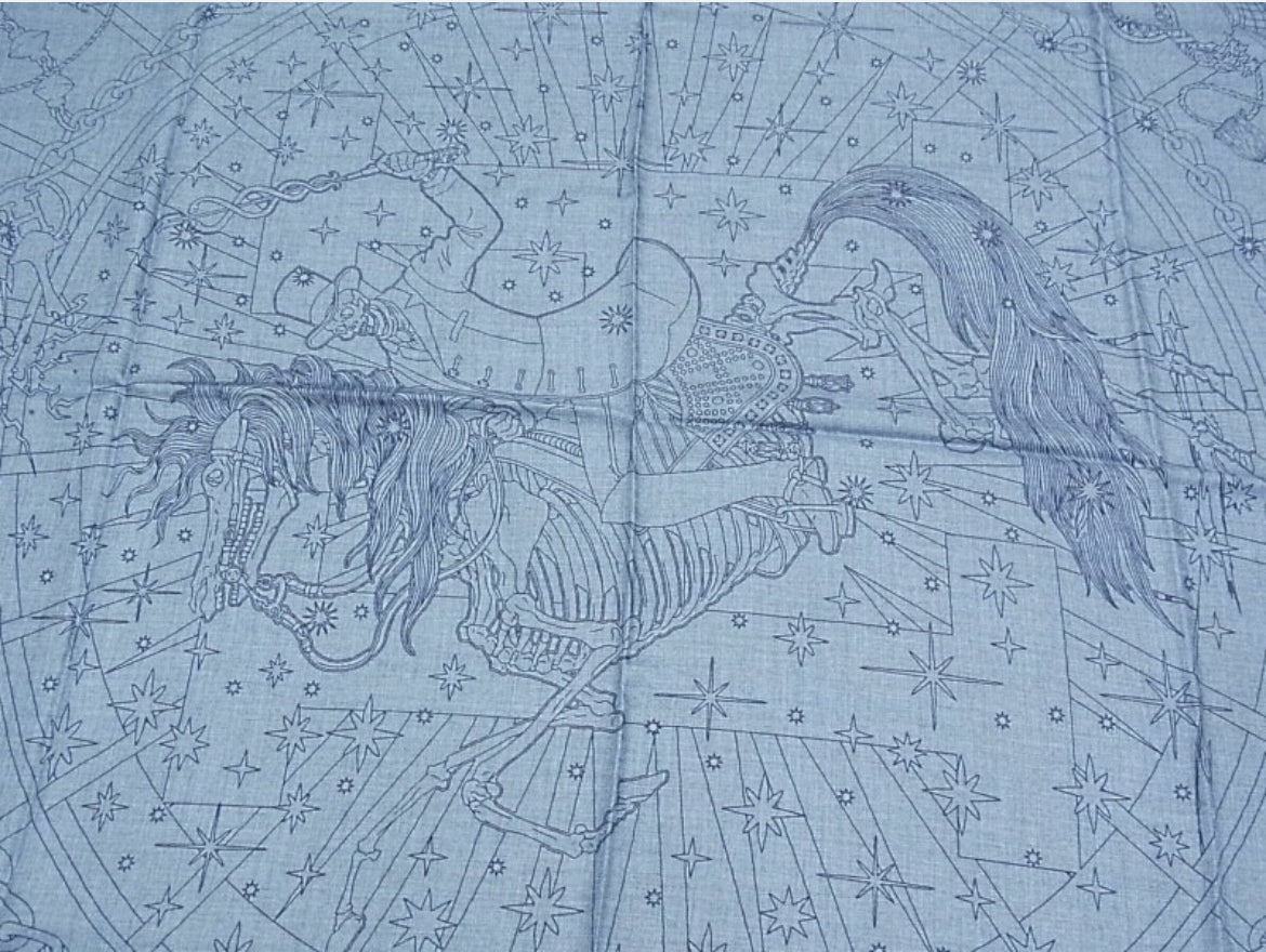 Hermès Shawl Scart C'est La Fete Stole Daisuke Nomura Cashmere Silk NEW 140