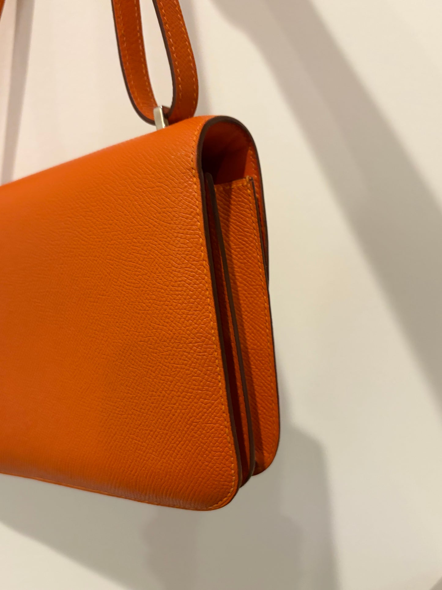 Hermès Constance Epsom Orange with Palladium Hardware