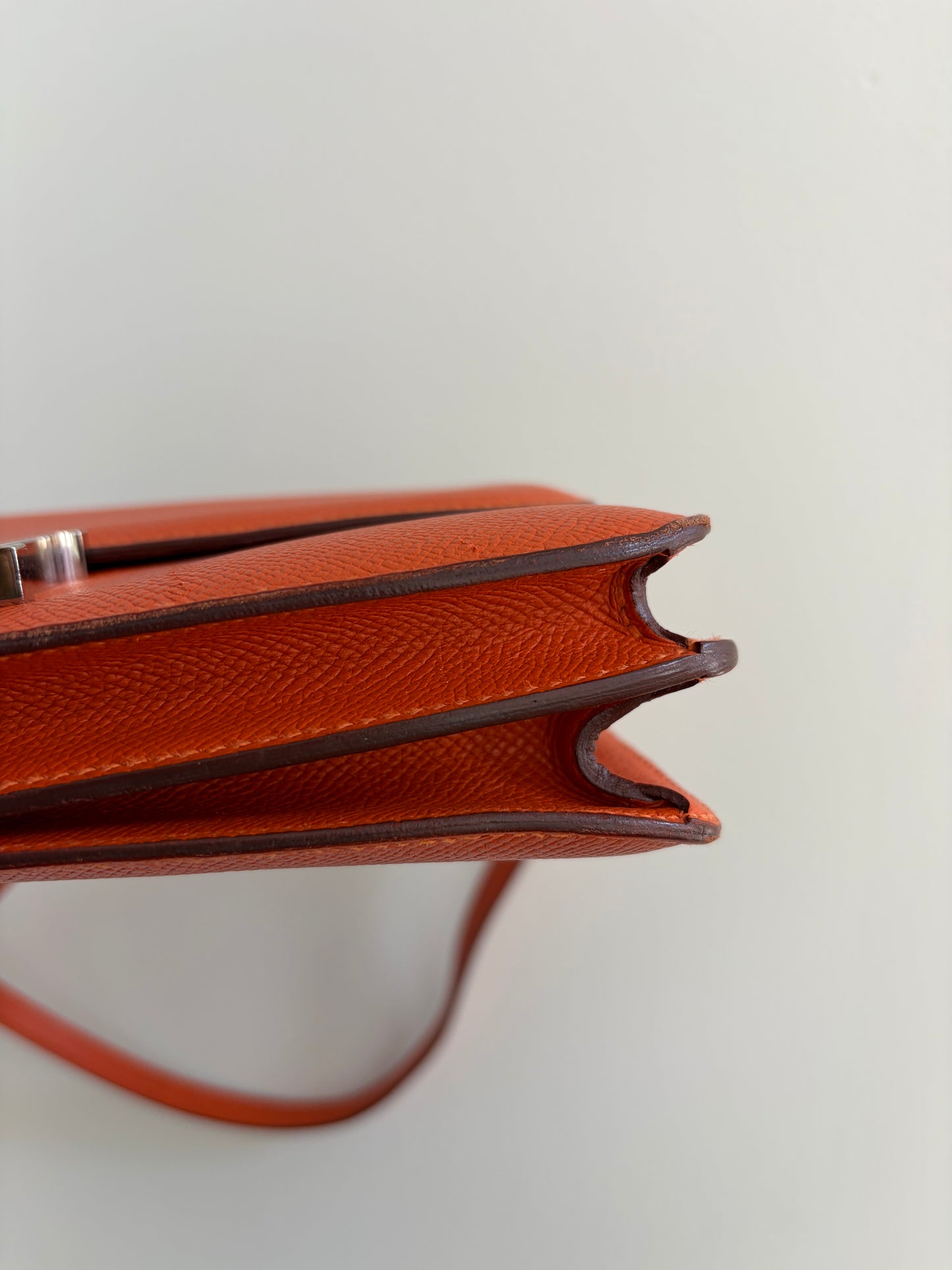 Hermès Constance Epsom Orange with Palladium Hardware