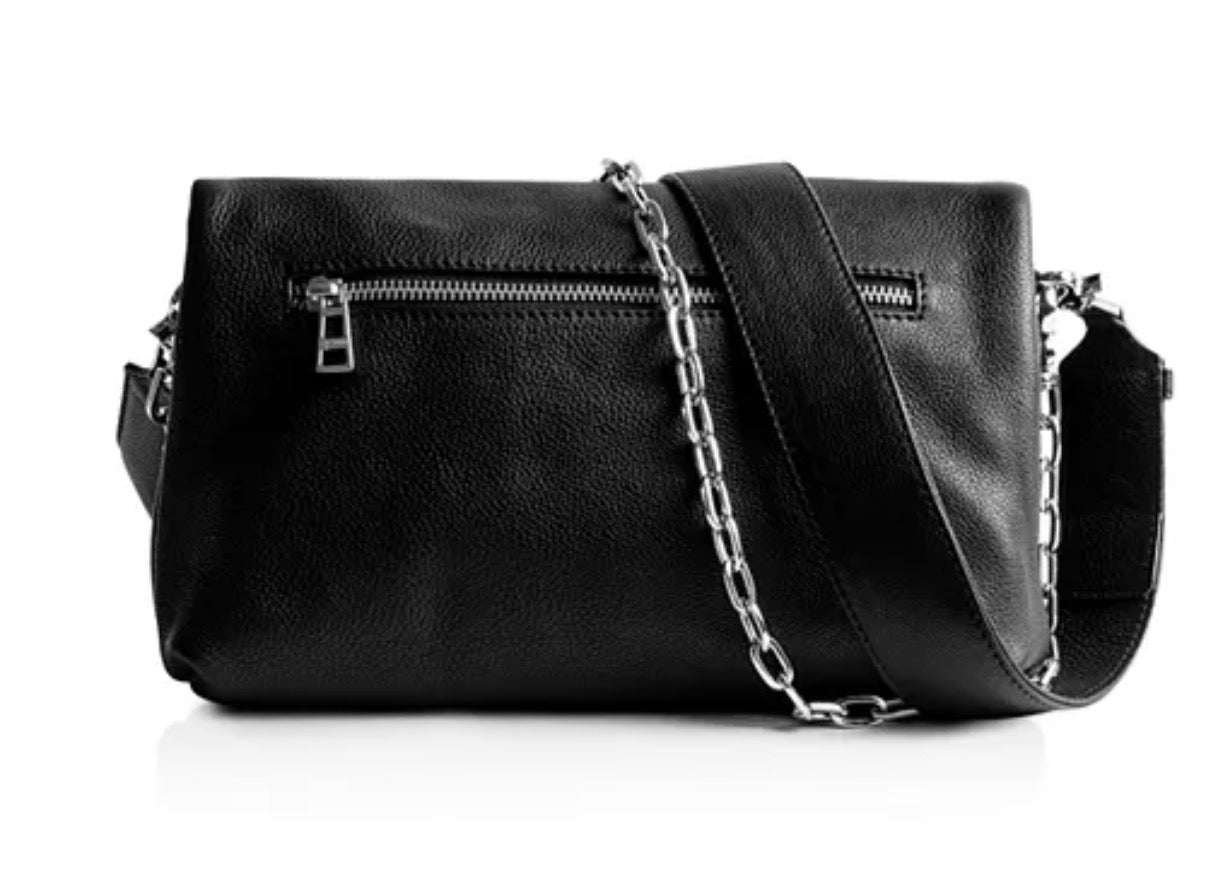 Zadig and Voltaire Black Rocky Leather Crossbody