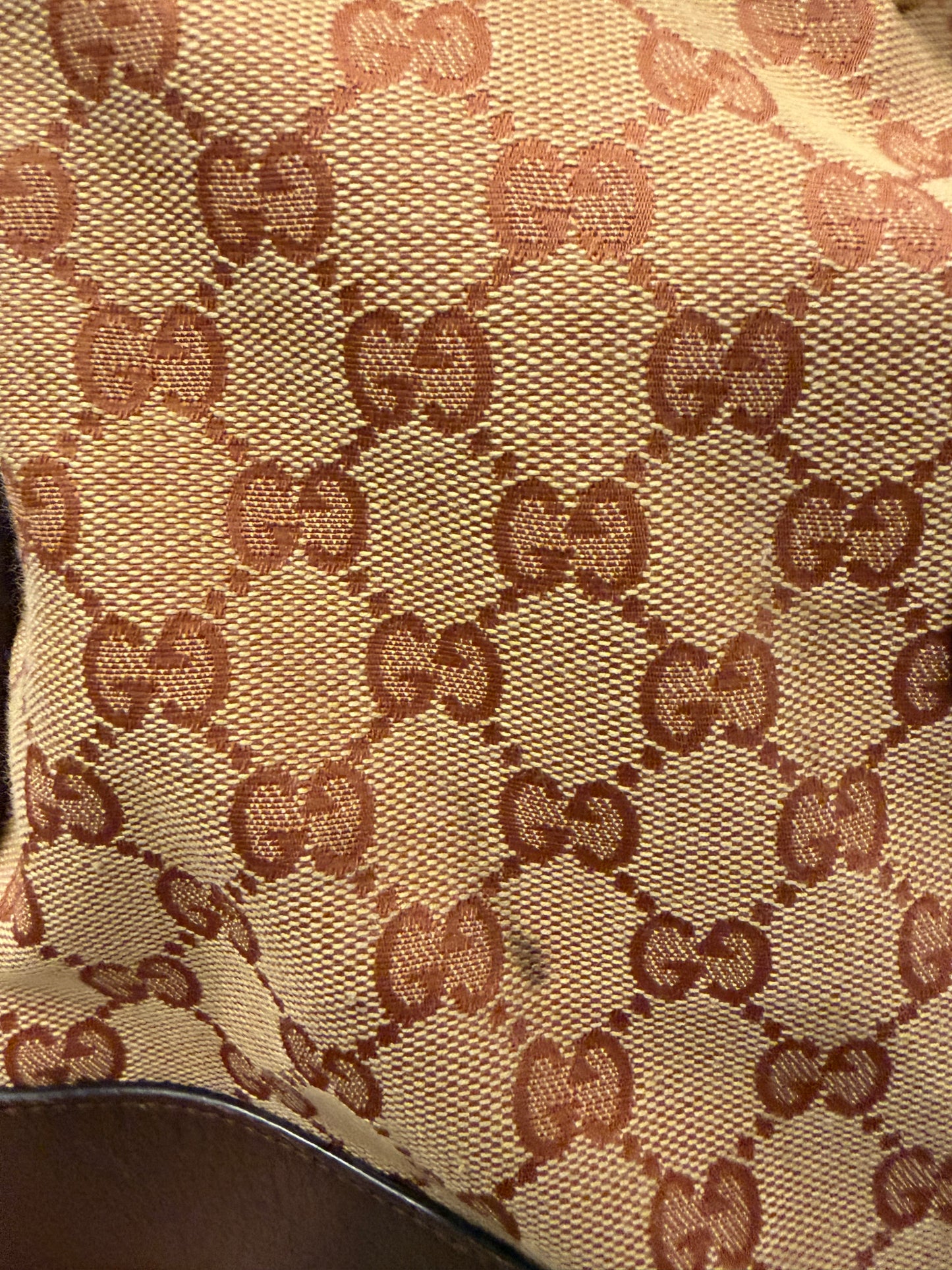 Gucci GG Canvas Horsebit Horsebit Shoulder Bag