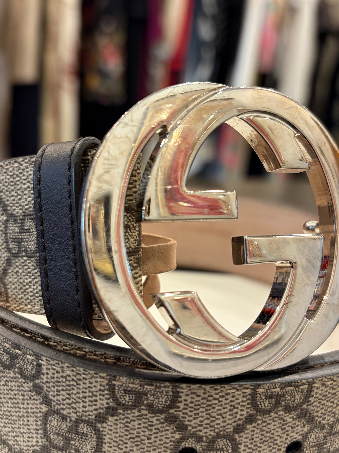 Gucci GG Supreme Interlocking G Belt 95-38