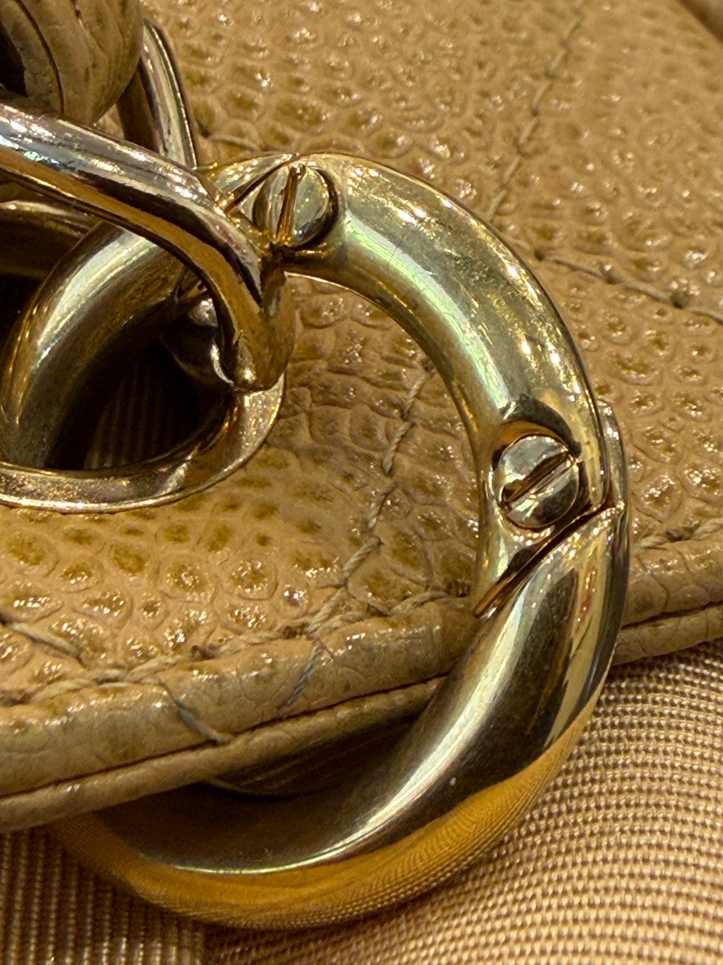 Chanel Vintage Beige Caviar Leather CC Logo Shoulder Tote
