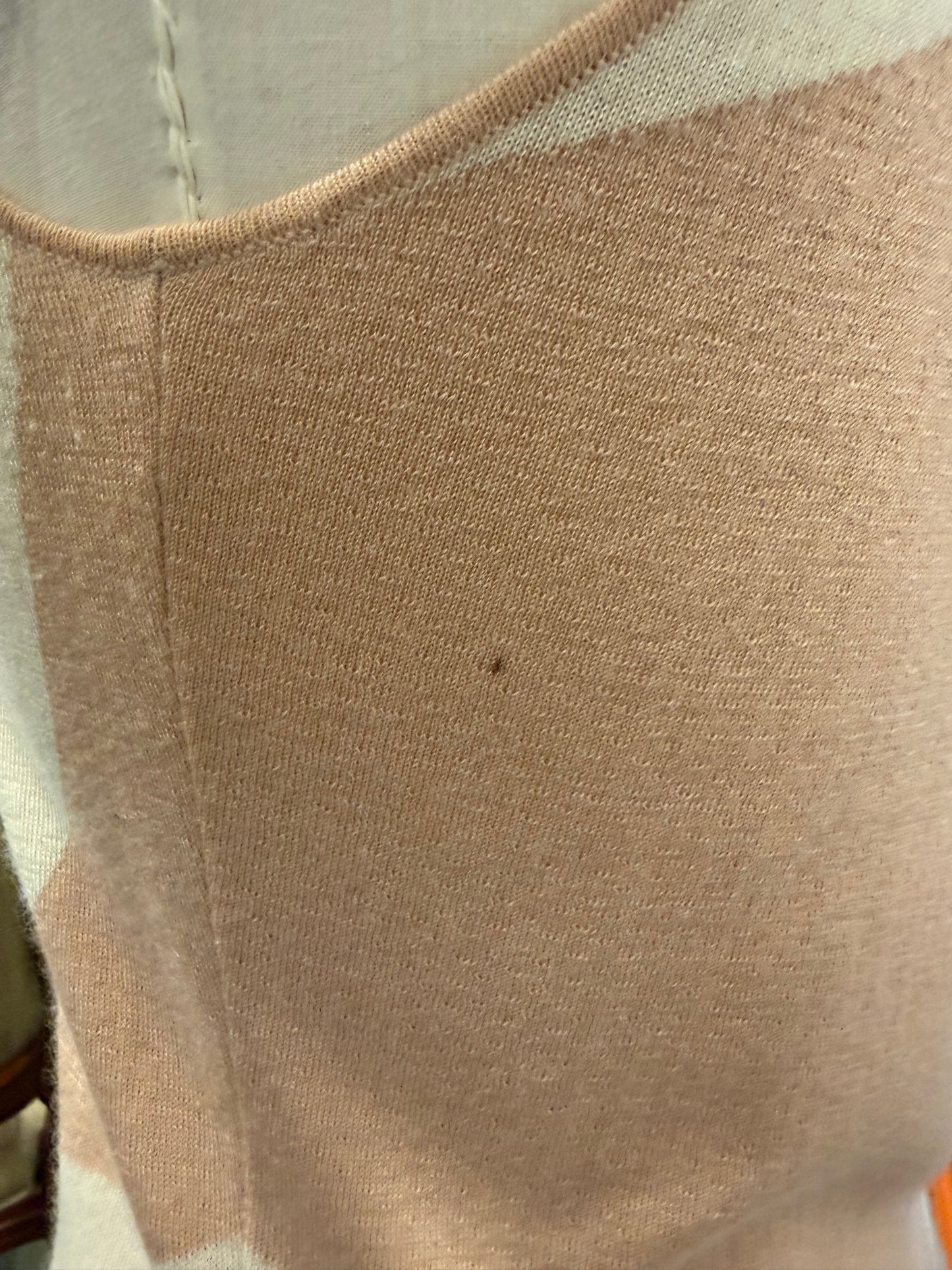Chanel Cashmere Silk Logo Knit Tank Top - Medium (visible stains on front)