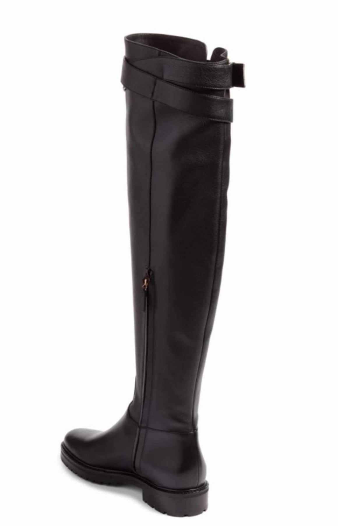Valentino Garavani Over the Knee lug sole riding boot 37.5