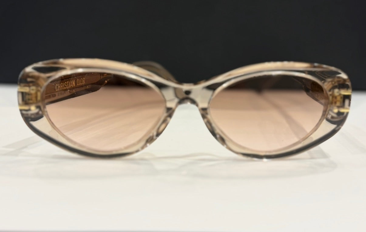 Christian Dior Paris Cat Eye Sunglasses Chamnpagne