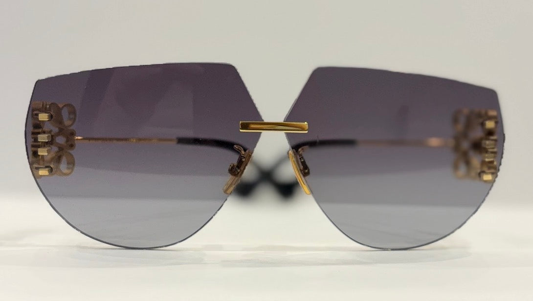 Loewe Oversize Rimless Gradient Anagram Sunglasses