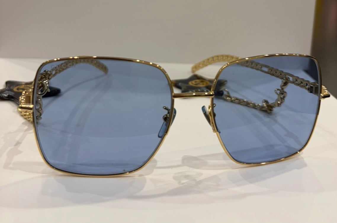 Gucci Blue Lens Star Charm Sunglasses