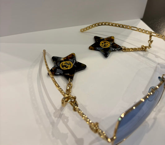 Gucci Blue Lens Star Charm Sunglasses