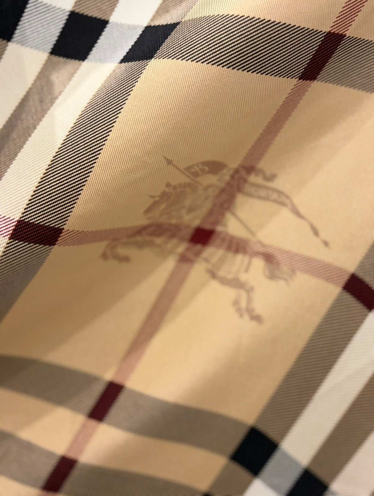 Burberry Haymarket Autumn Colour Silk Kingfisher Check Scarf